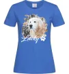 Жіноча футболка Фото тваринки з ім'ям Яскраво-синій фото