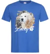 Чоловіча футболка Фото тваринки з ім'ям Яскраво-синій фото