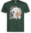 Чоловіча футболка Фото тваринки з ім'ям Темно-зелений фото