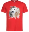 Чоловіча футболка Фото тваринки з ім'ям Червоний фото