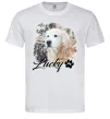 Чоловіча футболка Фото тваринки з ім'ям Білий фото