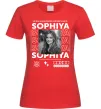Женская футболка Girlfriend name Красный фото