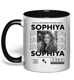 Чашка с цветной ручкой