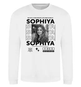 Свитшот Girlfriend name Белый фото