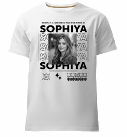 Мужская премиум футболка Girlfriend name