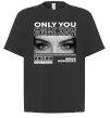 Футболка Оверсайз Only you eyes Чорний фото