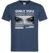 Чоловіча футболка Only you eyes Темно-синій фото