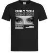 Чоловіча футболка Only you eyes Чорний фото