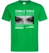 Чоловіча футболка Only you eyes Зелений фото