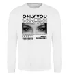 Свитшот Only you eyes Белый фото