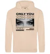 Жіноча толстовка (худі) Only you eyes Пісочний фото