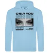 Жіноча толстовка (худі) Only you eyes Блакитний фото