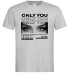 Чоловіча футболка Only you eyes Сірий фото