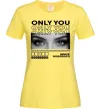 Жіноча футболка Only you eyes Лимонний фото