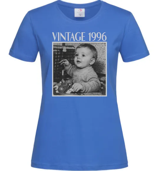 Женская футболка Vintage Дитяче фото Ярко-синий фото
