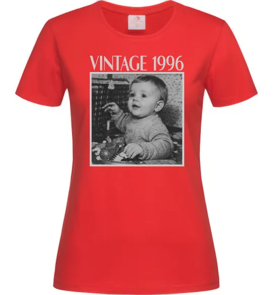 Женская футболка Vintage Дитяче фото Красный фото