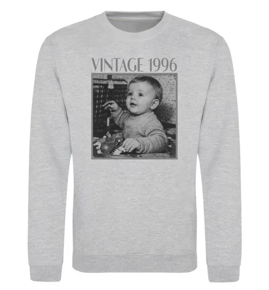 Свитшот Vintage Дитяче фото Серый меланж фото