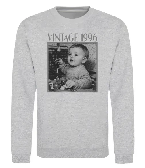 Свитшот Vintage Дитяче фото Серый меланж фото