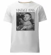 Мужская премиум футболка Vintage Дитяче фото Белый фото