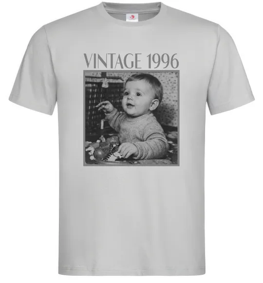 Мужская футболка Vintage Дитяче фото Серый фото
