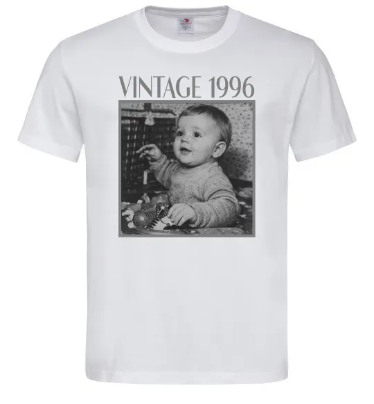 Мужская футболка Vintage Дитяче фото Белый фото