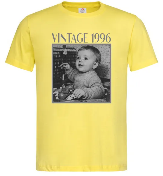Мужская футболка Vintage Дитяче фото Лимонный фото