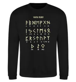 Світшот Viking runes Чорний фото