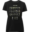 Жіноча преміум футболка Viking runes Чорний фото