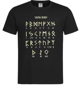 Мужская футболка Viking runes Черный фото