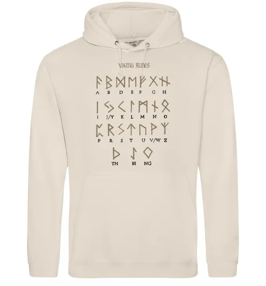 Мужская толстовка (худи) Viking runes Таш фото