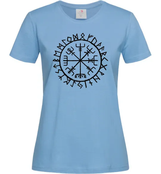 Женская футболка Вегвізир Голубой фото