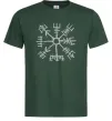 Чоловіча футболка Компас вікінгів Темно-зелений фото