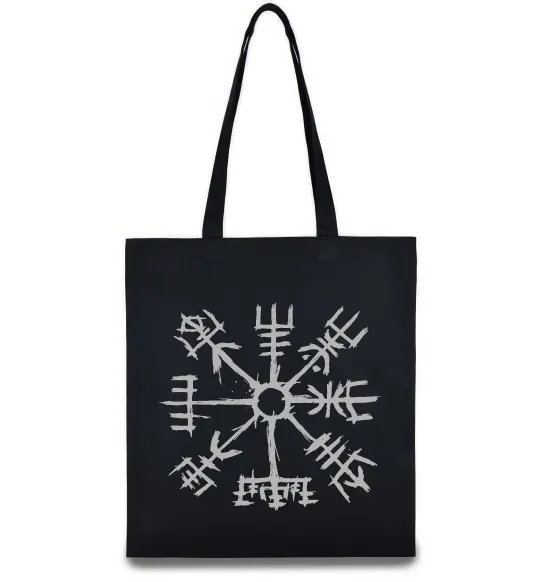 Еко-сумка Компас вікінгів Чорний фото