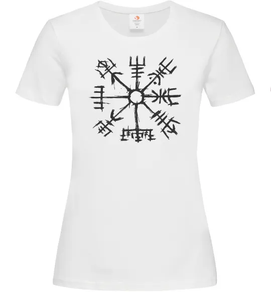 Женская футболка Компас вікінгів Белый фото