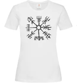 Женская футболка Компас вікінгів Белый фото