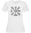 Женская футболка Компас вікінгів Белый фото
