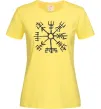Женская футболка Компас вікінгів Лимонный фото