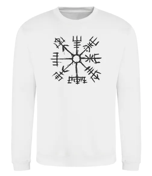 Світшот Компас вікінгів Білий фото