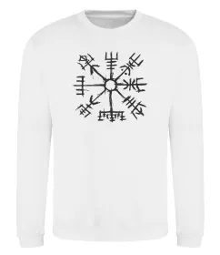 Світшот Компас вікінгів Білий фото