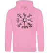Чоловіча толстовка (худі) Компас вікінгів Рожевий фото