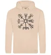 Жіноча толстовка (худі) Компас вікінгів Пісочний Жіноча толстовка (худі) Компас вікінгів Пісочний фото