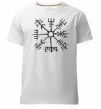 Чоловіча преміум футболка Компас вікінгів Білий фото