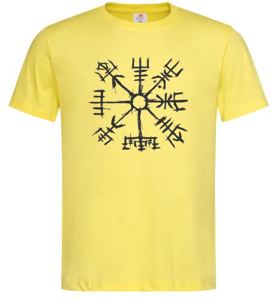 Чоловіча футболка Компас вікінгів Лимонний фото