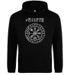 Чоловіча толстовка (худі) Ваше ім’я в рунічному стилі Чорний фото