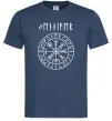 Чоловіча футболка Ваше ім’я в рунічному стилі Темно-синій фото