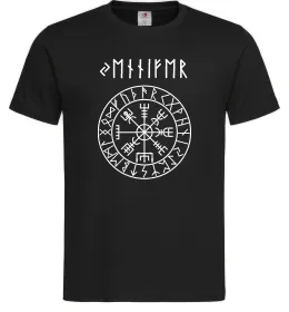 Мужская футболка Ваше ім’я в рунічному стилі Черный фото