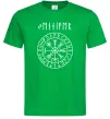 Чоловіча футболка Ваше ім’я в рунічному стилі Зелений фото