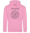 Чоловіча толстовка (худі) Ваше ім’я в рунічному стилі Рожевий фото