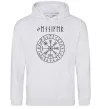 Чоловіча толстовка (худі) Ваше ім’я в рунічному стилі Сірий меланж фото
