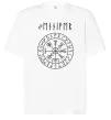 Футболка Оверсайз Ваше ім’я в рунічному стилі Белый фото
